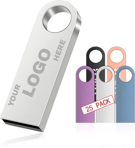 محرك أقراص فلاش USB مخصص شخصي سعة 4 جيجابايت 10 قطع، قم بتخصيص محركات الأقراص المعدنية مع سلاسل المفاتيح، وقم بتخصيص شعارك والنص على شريحة ذاكرة صغيرة للمدرسة/المكتب/التصوير الفوتوغرافي/الشركة in Kuwait