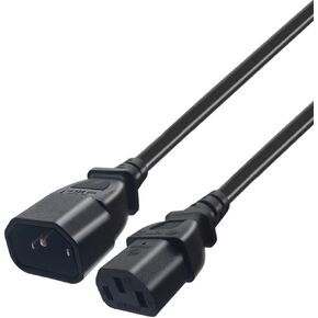 0.3M/1FT IEC 320 C14 ذكر إلى 3X C13 أنثى Y كابل محول الطاقة الفاصل 10A 250V UPS PSU تمديد الكابلات. كابل محول الطاقة C14 إلى 3X C13 Y in Kuwait
