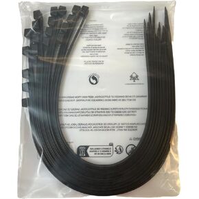 24 Inch Extra Large Zip Ties Heavy Duty For Outdoor Use,250 Pounds Tensile Strength,UV Resistant,14 Pieces,Black in Kuwait