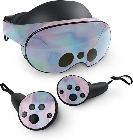 مظهر MightySkins متوافق مع Meta Quest Pro - Pastel Wave | غطاء ملتف واقٍ ومتين وفريد ​​من نوعه من الفينيل | سهل التطبيق والإزالة وتغيير الأنماط | صنع في الولايات المتحدة الأمريكية in Saudi Arabia