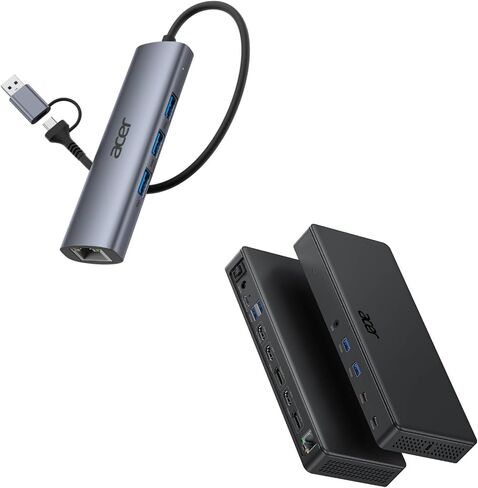 حزمة محول USB إلى إيثرنت من Acer مع قاعدة توصيل للكمبيوتر المحمول 15 في 1 in Saudi Arabia