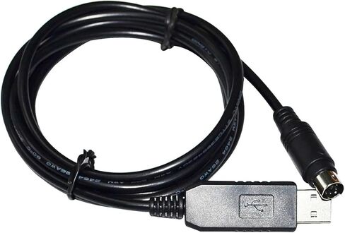 Prolific PL2303GT FT232RL RS232 to MINI DIN 6PIN MD6 Adapter PLC Programming Communication Cable for K10S1 PLC(5m,FTDI FT232RL Chip) in Kuwait