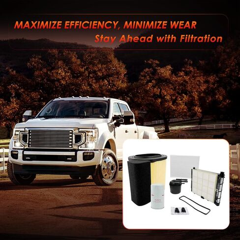 6.7 Powerstroke Fuel Filter Element, Compatible With 2017-2023 Ford F-250, F-350, F-450, F-550 Super Duty V8 Engine, Replaces# FD-4624, FD-4625, HC3Z-9N184-B in Saudi Arabia