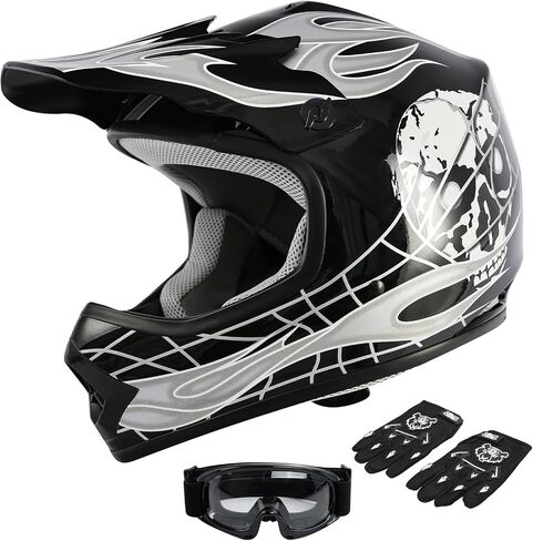 Slmoto dot Youth Kids Helme T Motocross Offroad street خوذة دراجة نارية خوذة دراجة دراجة ترابية Motocross ATV Pink Butterfly Design Helme T+ in Kuwait