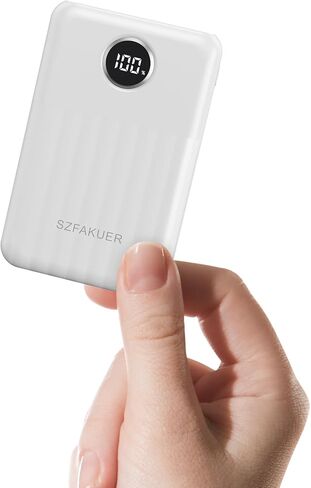 Portable Charger,Ultra Slim 10000mAh 22.5W Power Bank,USB C in/Output Fast Charging Mini Battery Pack Compatible with iPhone 16 15 14 Samsung S23 S22 S21 Google iPad etc (White) in Saudi Arabia