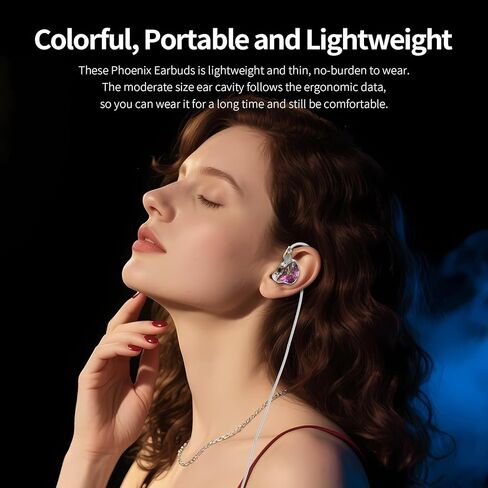 شاشات KBEAR Phoenix داخل الأذن غير قابلة للفصل، سماعات أذن سلكية للألعاب مقاس 10 مم DD+PET IEMs، قطعة واحدة في سماعات الأذن سماعات أذن ستيريو واضحة للصوت للمغنين والموسيقيين عشاق الموسيقى in Kuwait