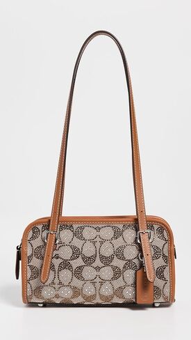 Coach Swing Zip 20 in Crystal Signature Jacquard, LH/Burnished Amber in Saudi Arabia