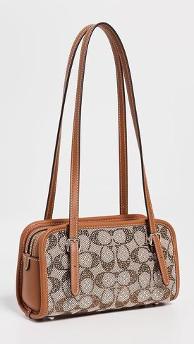 Coach Swing Zip 20 in Crystal Signature Jacquard, LH/Burnished Amber in Saudi Arabia