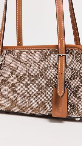 Coach Swing Zip 20 in Crystal Signature Jacquard, LH/Burnished Amber in Saudi Arabia