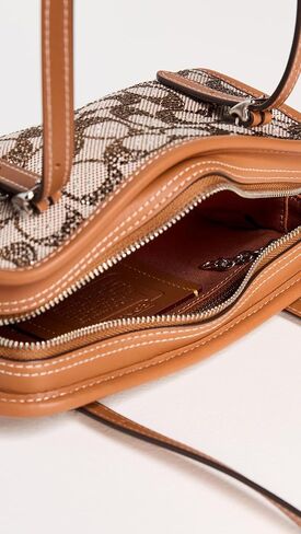 Coach Swing Zip 20 in Crystal Signature Jacquard, LH/Burnished Amber in Saudi Arabia
