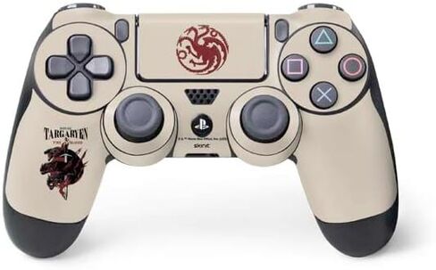 Skinit Decal Gaming Skin Compatible with PS4 Controller - Officially Licensed Game of Thrones: House Targaryen Design in Saudi Arabia
