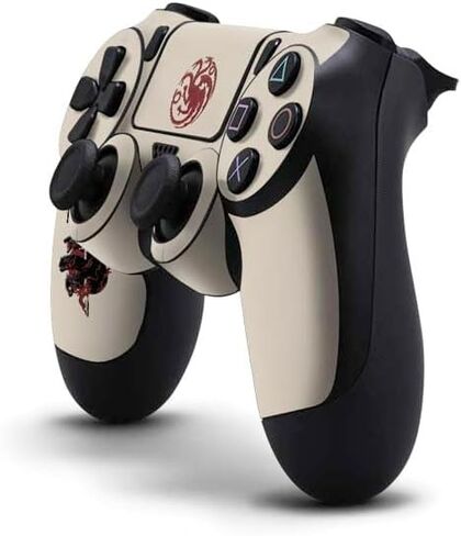 Skinit Decal Gaming Skin Compatible with PS4 Controller - Officially Licensed Game of Thrones: House Targaryen Design in Saudi Arabia