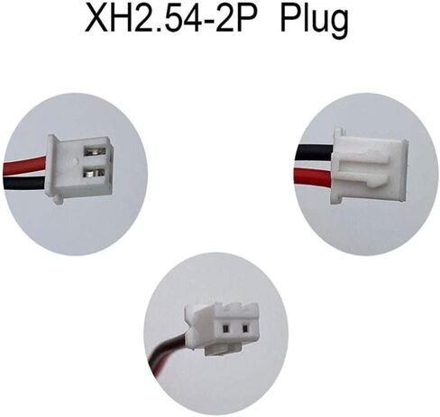 Lithium-Ion Battery Pack 7.4V 2000mAh Replacement Rechargeable Battery with XH2.54 Plug for DIY Electronics Products, Fishing Lights, Doorbell, Radio, Speakers,3 pcs in Saudi Arabia