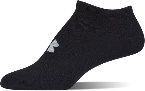 Under Armour Essential 2.0 No Show Socks 6-Pair White/Halo Gray/Assorted MD (Women's Shoe 6-10) in Saudi Arabia