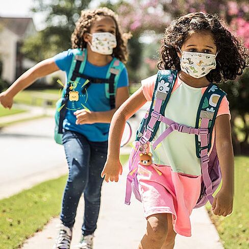 حامل سلسلة مفاتيح لـ AirTag - عبوة من قطعتين حافظة مضادة للصدمات لجهاز تعقب العلامات الهوائية، غطاء لطيف للمكتشفات in Kuwait