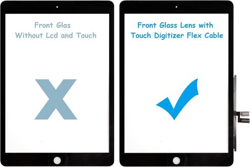 شاشة لمس زجاجية أمامية (بدون شاشة LCD) متوافقة مع iPad 7th Gen 8th Gen A2428 A2429 A2270 A2430 10.2 بوصة مع الأدوات in Saudi Arabia