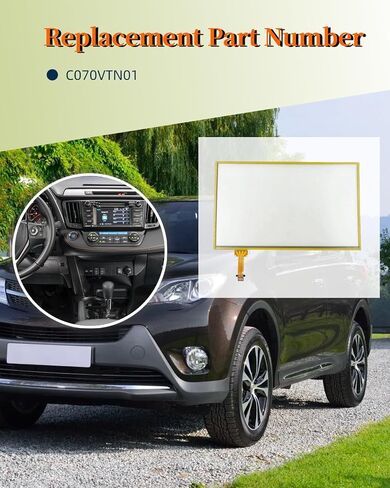 Moryzian C070VTN01 Touch Screen Replacement for Toyota Camry 2015-2017 RAV4 2014-2018, 7 inch Navigation GPS Radio Digitizer Panel Display in Saudi Arabia