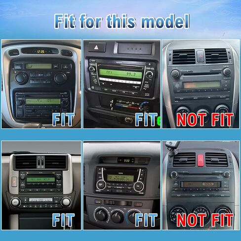 Android 14 Double Din Car Stereo Upgrade Radio for Toyota Tundra 2003-2006, 2G+32G 7" Touchscreen Wireless Carplay Android Auto GPS WiFi Bluetooth RDS DSP SWC Mirrorlink Mic Backup Camera in Saudi Arabia