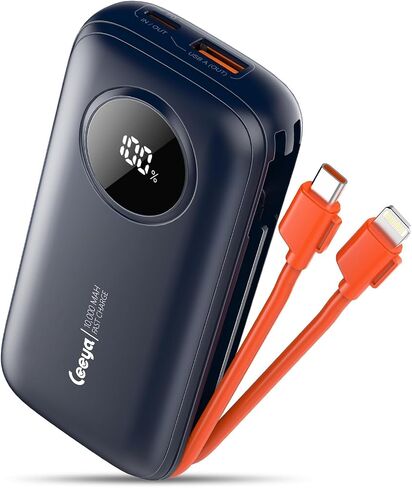 5V/3A Heated Vest Battery Pack with Built in Cables 10000mAh Portable Charger Power Bank Travel Essentials USB C in&Out High-Speed Charging Battery Charger for iPhone16/15/14, Sunsang,Android,etc in Saudi Arabia