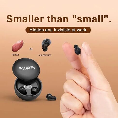 SK26 Sleep Earbuds for Sleeping Invisible Headset,Wireless Bluetooth Earphone,Smallest Tiny Earbuds Hidden Headphones Small Ears Sleep Buds(Black) in Saudi Arabia