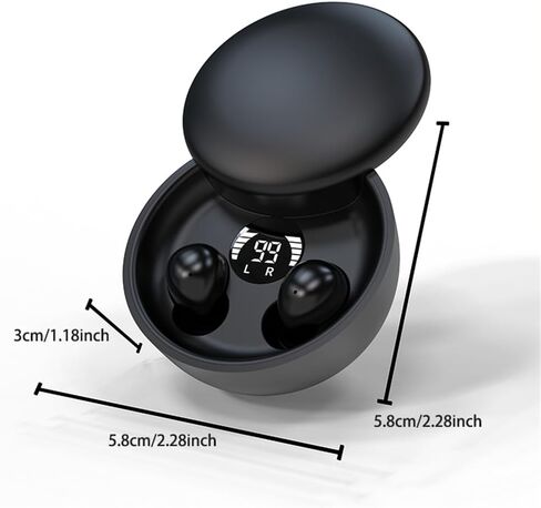 SK26 Sleep Earbuds for Sleeping Invisible Headset,Wireless Bluetooth Earphone,Smallest Tiny Earbuds Hidden Headphones Small Ears Sleep Buds(Black) in Saudi Arabia