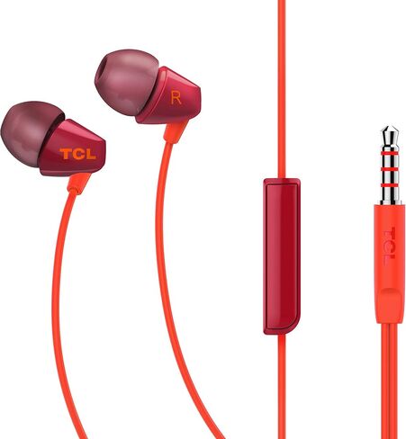 TCL SOCL100BK Socl 100 in-Ear Earbuds Wired Headphone with Passive Noise Isolation and Built-in Mic - Phantom Black in Saudi Arabia