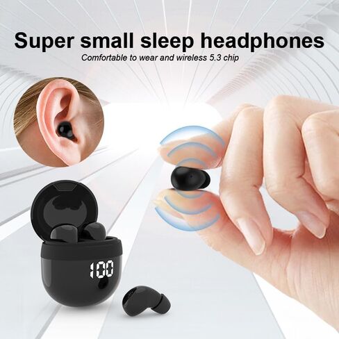 Invisible Earbuds Wireless Bluetooth - Tiny Small Earbuds with Premium Sound Quality, One-Step Auto Pairing, Smart Touch Control - Perfect for Work and Sports in Saudi Arabia