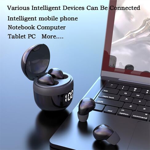 Invisible Earbuds Wireless Bluetooth - Tiny Small Earbuds with Premium Sound Quality, One-Step Auto Pairing, Smart Touch Control - Perfect for Work and Sports in Saudi Arabia