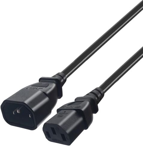 0.3M/1FT IEC 320 C14 ذكر إلى 3X C13 أنثى Y كابل محول الطاقة الفاصل 10A 250V UPS PSU تمديد الكابلات. كابل محول الطاقة C14 إلى 3X C13 Y in Kuwait