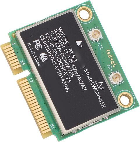بطاقة لاسلكية WiFi 6E، محول شبكة النطاق مع دعم 5.2 وMU، لـ WCN685X QCNFA725 و10 11 in Kuwait