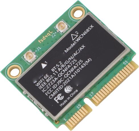 بطاقة لاسلكية WiFi 6E، محول شبكة النطاق مع دعم 5.2 وMU، لـ WCN685X QCNFA725 و10 11 in Kuwait