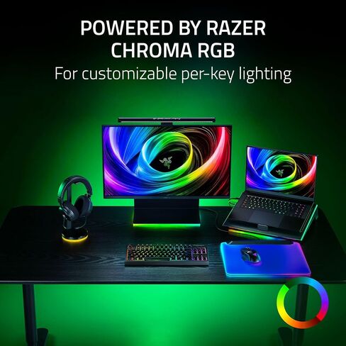لوحة مفاتيح الألعاب Razer BlackWidow V4 TKL HyperSpeed ​​اللاسلكية القابلة للتبديل السريع: مفاتيح لمسية برتقالية - لاسلكية وبلوتوث - أزرار دوارة وتحكم متعددة الوظائف - Chroma RGB (متجددة) in Kuwait