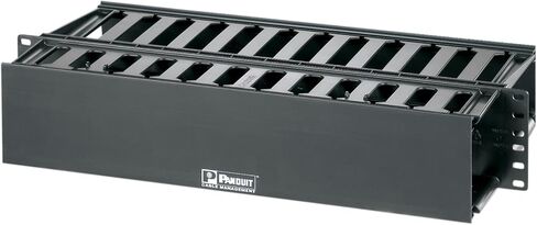 PANDUIT WMPF1E Enclosure; Cable Organizer Type:-; for USE with:19 (2U) EIA Standard Rack OR Cabinet; Product Range:-; Body Color:Black; External Body Height:3; External Depth:3; Height:3; EXT in Saudi Arabia