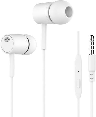 Wired Earbuds with Microphone, in-Ear Headphones Wired with 3.5mm Jack, Noise Isolating Stereo Earphones for Smartphones, Tablets, Laptops, MP3 Players in Saudi Arabia