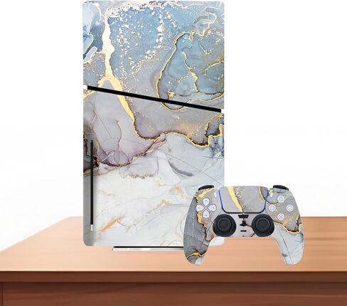 ملصق جلدي متوافق مع وحدة تحكم القرص النحيف PS5، غطاء حماية من الفينيل لوحدة التحكم اللاسلكية (وردي) in Saudi Arabia