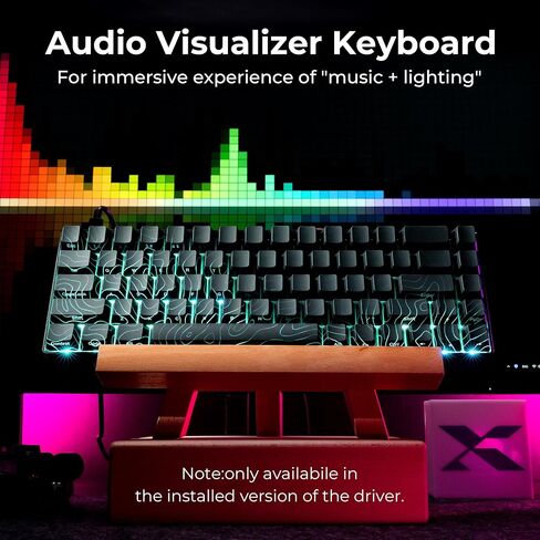 x XVX HE68 Pro Rapid Trigger Keyboard 60% Percent,Hall Effect Keyboard with Gateron Magnetic Jade Pro Switch,CNC Aluminum Frame Topographic Custom Mechanical Key Board for PC/Laptop/Xbox/PS4/PS5 in Saudi Arabia