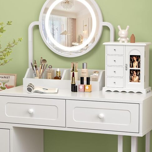 Bonnlo المجوهرات الحديثة على شكل الماس Armoire ، منظم خزانة مجوهرات قابلة للقفل مع المرآة ، مثبتة على الحائط لإنقاذ الفضاء in Saudi Arabia