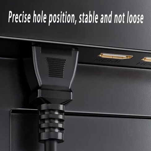 QDD 5 أقدام شاشة كمبيوتر بديلة للتلفزيون سلك طاقة تيار متردد 3 شقوق، 18 AWG، 10 أمبير 125 فولت، أسود in Kuwait