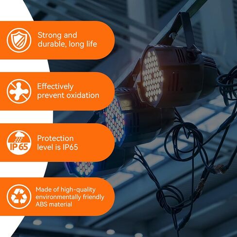 PowerCon True مقاوم للماء، موصل PowerCon 20A IP65 حماية خارجية لإضاءة المسرح/مكبر الصوت (SAC3MX-4Pack) in Kuwait