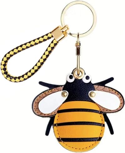 Premium Leather Holder with Keychain Compatible with Air Tag - Full Coverage Protective Case for Air Tag, Anti-Loss Key Ring Accessories (Evil Eye) in Saudi Arabia