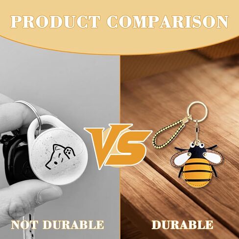 Premium Leather Holder with Keychain Compatible with Air Tag - Full Coverage Protective Case for Air Tag, Anti-Loss Key Ring Accessories (Evil Eye) in Saudi Arabia