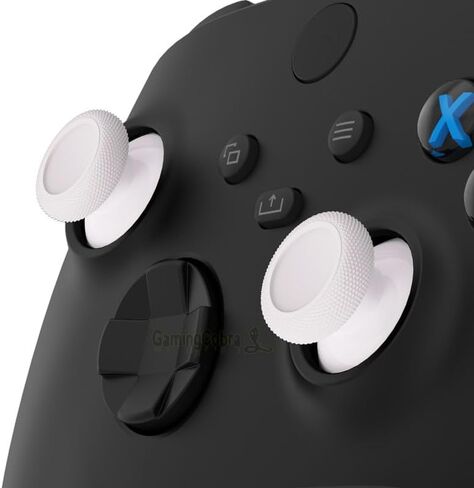 Replacement Thumbsticks Fit for Xbox Series X/S, Joysticks Repair Kit Fit for Xbox Wireless Controller, Custom Analog Stick Buttons Fit for Xbox One S/X/Elite Controller - White in Saudi Arabia