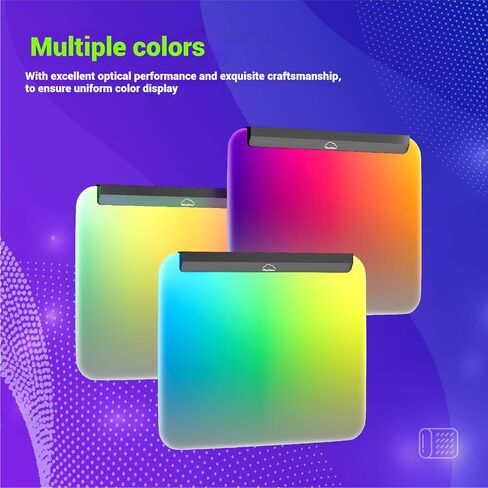 لوحة ماوس ألعاب RGB - سطح كمبيوتر متزامن بإضاءة 14 بوصة للاعبي الكمبيوتر، قاعدة مضادة للانزلاق - حصيرة مكتب LED تفاعلية مع الموسيقى لديكور غرفة الألعاب in Kuwait