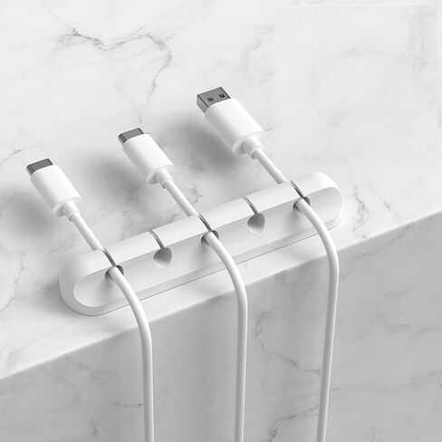 منظمات الكابلات، مشابك كابلات USB، حامل سلك مع لاصق ذاتي لإدارة الأسلاك المكتبية (5، 3 فتحات)، أسود in Saudi Arabia