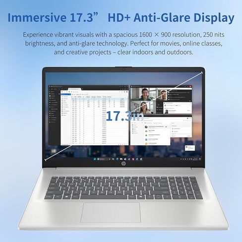 HP 2019 14" Laptop - Intel Core i3 - 8GB Memory - 128GB Solid State Drive - Ash Silver Keyboard Frame (14-CF0014DX) in Saudi Arabia