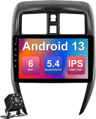 ستيريو سيارة 2+32G 10.1 بوصة Android 13 لسيارة Nissan Versa Sedan 2015-2019 IPS شاشة لمس راديو السيارة مع Carplay & Android دعم تلقائي للكاميرا الاحتياطية GPS FM Navi BT SWC in Saudi Arabia