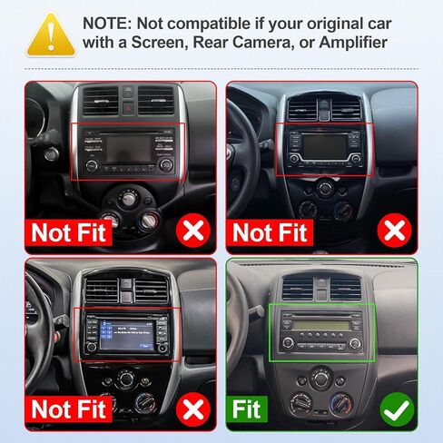 ستيريو سيارة 2+32G 10.1 بوصة Android 13 لسيارة Nissan Versa Sedan 2015-2019 IPS شاشة لمس راديو السيارة مع Carplay & Android دعم تلقائي للكاميرا الاحتياطية GPS FM Navi BT SWC in Saudi Arabia