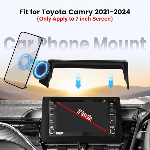 Magnetic Car Phone Holder W/Center Console Organizer-Compatible with Honda Odyssey 2018-2024 Accessories Screen Fixed Clip,360°Rotation Phones mount Stand Compatible with MagSafe,(Not Fit 5 inch ) in Saudi Arabia