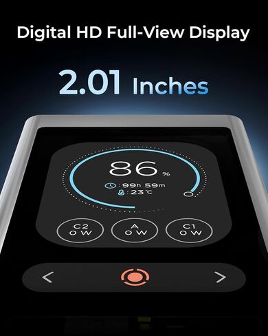 Lenovo 140W Portable Power Bank with 3-Port Digital Hybrid Charger, TFT Display for ThinkBook 14, MacBook, iPhone, Samsung Galaxy, Travel Charging Station with 240W Cable in Kuwait