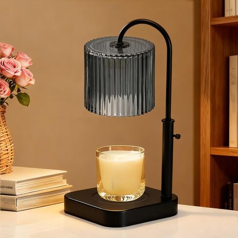 Gold Candle Warmer Lamp with Timer,Mothers Day Gifts for Mom,House Warming Gifts New Home Decor,20 Gears Rotary Dimming with 2 Bulbs in Saudi Arabia